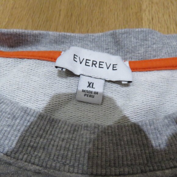 EVEREVE Heart Sweatshirt Sweater in Grey Blue Casual Lounge Comfy Oversized XL - Picture 10 of 11